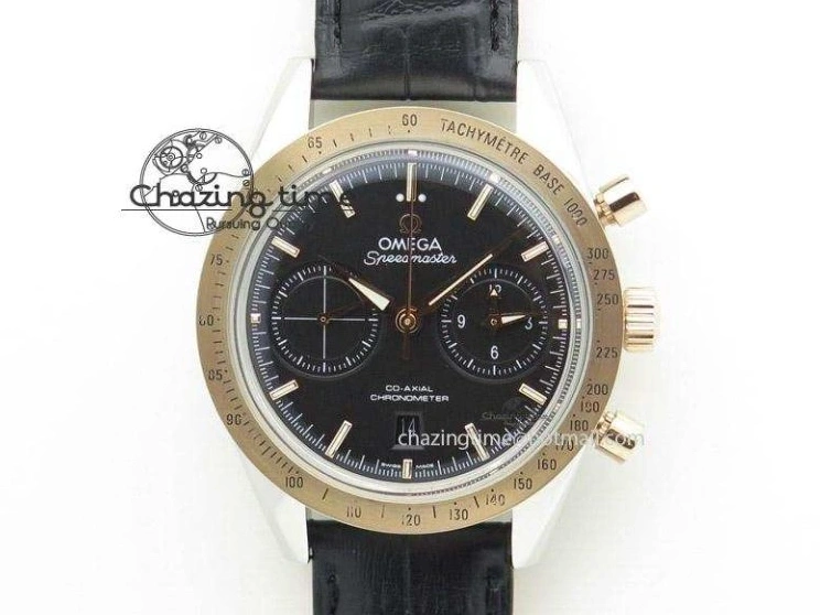 0223 Minimalist De Ville Power Reserve RG MKF 1:1 Best Edition RG Textured Dial on Brown Leather Strap A 7749